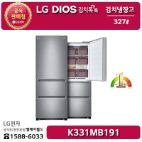 [LG B2B] ﻿﻿LG DIOS 김치톡톡 327리터 스탠드형 김치냉장고 - K331MB191